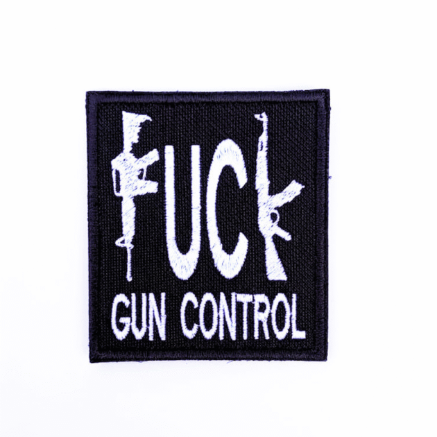 PATCH BORDADO F GUN CONTROL 8 X 7 CM