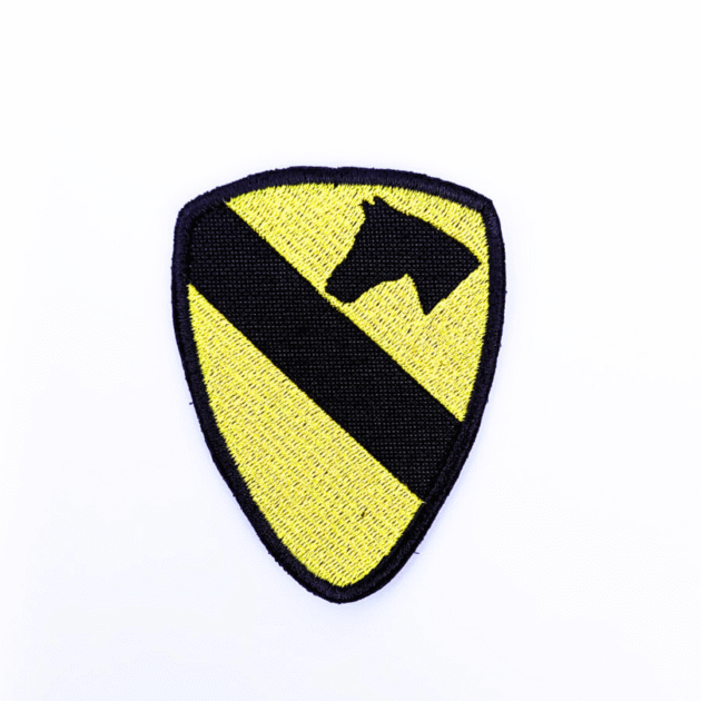 PATCH BORDADO 1A. DIVISÃO DE CAVALARIA EUA 7 X 9 CM