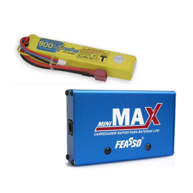 Kit de upgrade bateria FFB-005T+ carregador LIPO 11,1v .